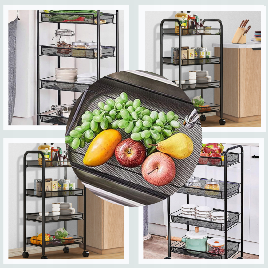 mobilný regál na kolieskach